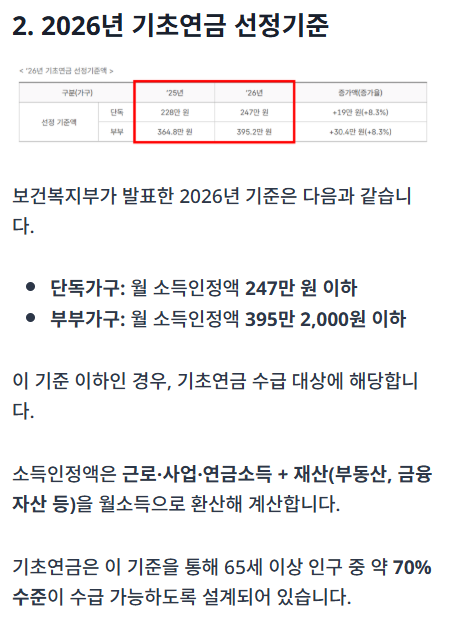기초연금 안내 가이드의 주요 내용과 신청 방법을 한눈에 보여주는 썸네일 이미지